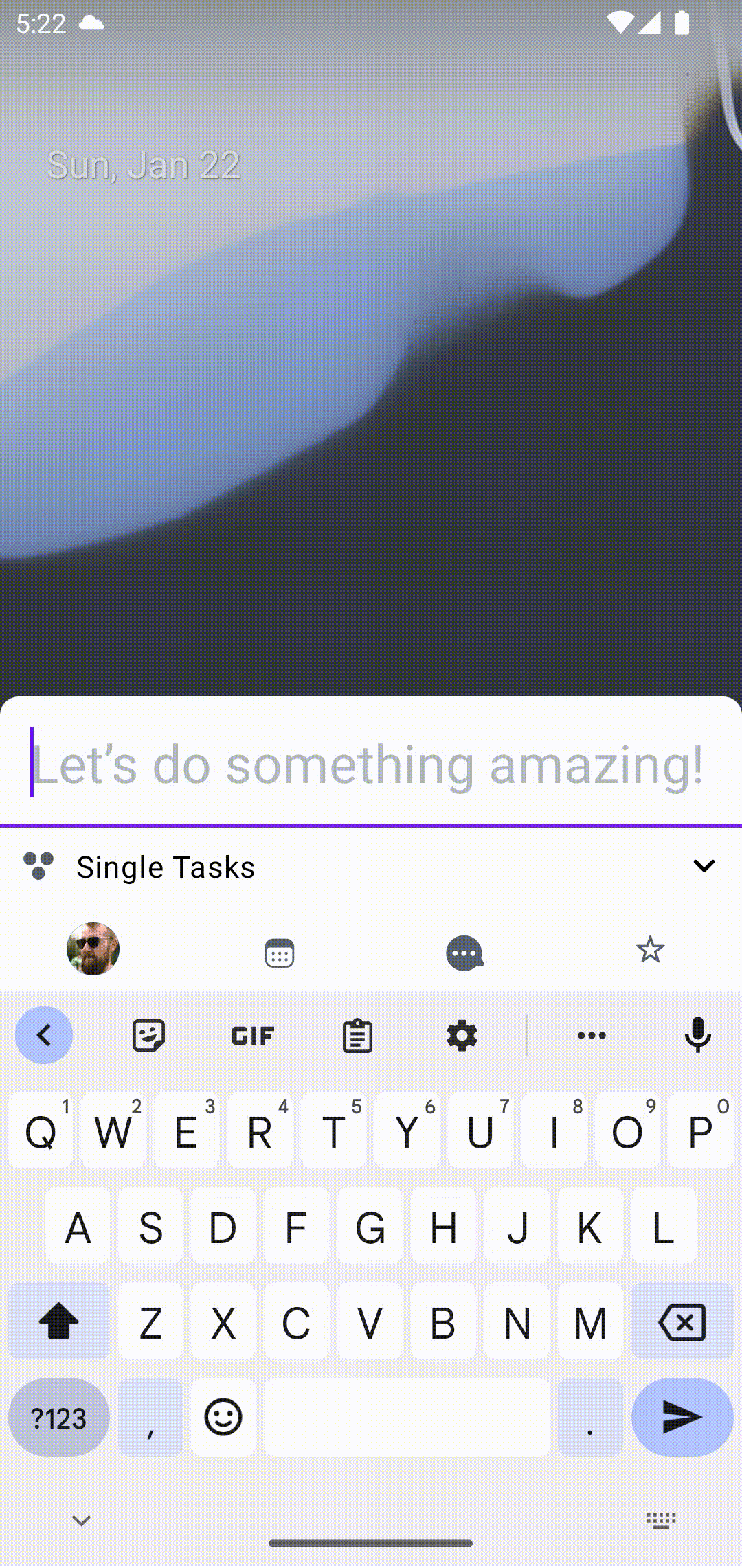 Adding tasks via Quick add