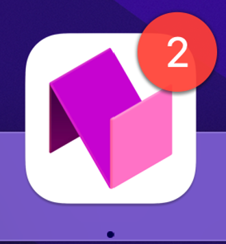 Plakietka na ikonie aplikacji